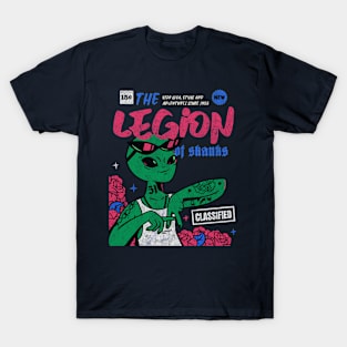 Legion Of Skanks Gangster alien comic Book cover art T-Shirt